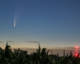 NEOWISE in the Morning Comet NEOWISE as seen from Richland Township Park, near Richland, Michigan, on July 11, 2020 at 4:52 am EDT. This is a 15-second exposure with a Canon T5i...