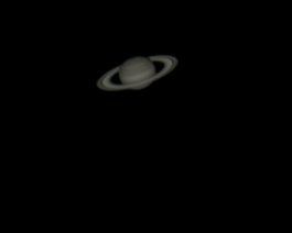 Saturn Taken on April 20, 2013 with a Celestron NexStar 8 GPS, SPC900NC webcam, and 2x Barlow. Aligned, stacked and processed with Registax 6.