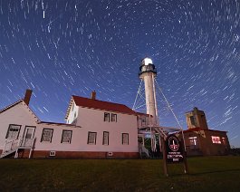 Whitefish Star Trails A short star trail image taken from Whitefish Point Light Station, located on the shore of Lake Superior in the Upper Peninsula. Taken on August 4, 2022....