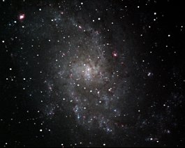 Triangulum Galaxy (M33) This 69-minute exposure of M33 was obtained on August 13, 2001.