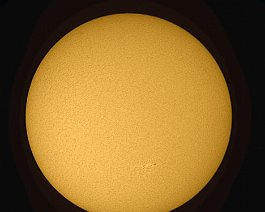 Full Disk Sun Image taken on July 5, 2009 with a Coronado MaxScope 70 & Lumenera.