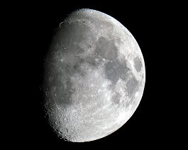 Waxing Gibbous Moon Taken September 30, 2017 with a Stellarvue 130mm f/7 refractor and Canon 6D on an Astro-Physics Mach1GTO German equatorial mount at the Kalamazoo Nature Center....