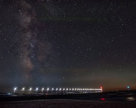 South Haven Milky Way The southern Milky Way and the South Haven Pier on the shore of Lake Michigan. Taken on August 30, 2022. Equipment includes a Nikon D5500 DSLR camera (at ISO...